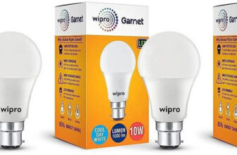 Wipro 10 W Basic Standard B22 LED Bulb(White, Pack of 3)