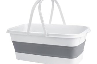 STELLIX Foldable Silicone Bucket | Perfect for Mop Cleaning, Camping, Travel, Car Washing etc. | This Versatile Bucket effortlessly Folds, is Lightweight, and Easy to Bring and Store