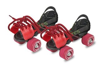 Viva Roller Skates for Seniors | Unisex Outdoor Skating Shoes | Featuring Wheels for Skating Beginners | for Kids, Boys and Girls Adjustable Skates Shoes | Red Color | Pack of 1 |