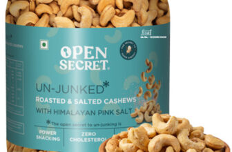 OPEN SECRET Healthy Roasted & Salted Cashews with Pink Himalayan Salt | Cashews(1 x 1000 g)