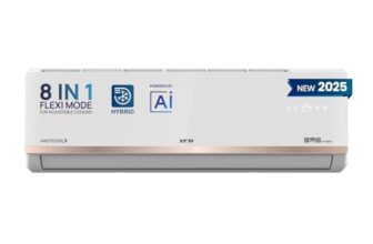 IFB Model Gold Pro Series 1 Ton 5 Star Split AC with Hybrid Technology, Works upto 55°C, 4-Way Swing, Higher Cooling Capacity, Self-Clean & AI – White (CI145GN21RGN1, Copper Condenser)