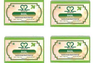 S2M Herbal Basil Scrub Soap (4 x 125 g)