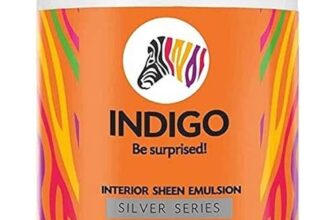 Indigo Interior Sheen Emulsion Sliver Series | Interior Paint | Sheen finish | 1 Liter | White