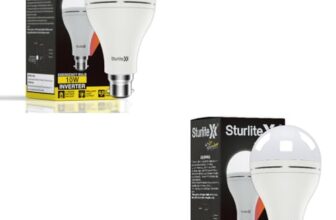 Sturlite Inverter 10W LED Emergency Bulb| Bright Rechargeable Bulb| 3Hrs Battery Backup| CRI Tech and B22 Base Energy Efficient Lighting (Pack of 2)
