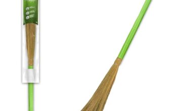 Amazon Brand – Presto! Floor Grass Broom | Pack of 1, Green
