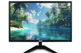 GEONIX 22 Inch PC Monitor | Full HD 1680 x 1050 Pixels | Display Output VGA & HDMI | with LED Back Light Technology |3 Years Warranty