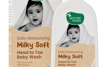 Mother Sparsh Milky Soft Head to Toe Tear Free 2 in 1 Natural Body Wash & Shampoo for Babies(300 ml)