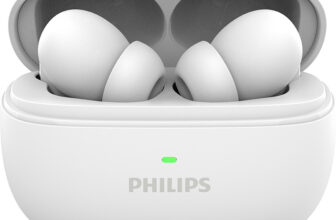 PHILIPS TAT1150WT Earbuds with ANC/ENC, 55H Playtime, 13mm Drivers, BT v5.3, IPX5 Proof Bluetooth(Bright White, True Wireless)