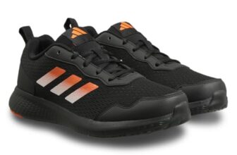 adidas Men Restound M Running Shoes, Black,UK-8