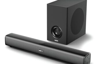 Mivi Nex 100 Sound Bar for Smart TV | 90W 2.1 Channel Home Theatre Speaker with Subwoofer | Bluetooth v5.3 | Deep Bass | Music System for Wireless | Speaker Home Theatre | Made in India