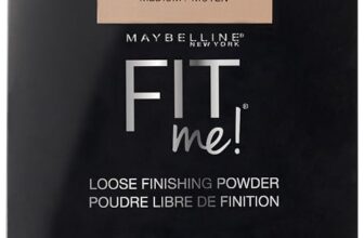 Maybelline New York Fit Me Loose Finishing Powder, Silky and Lightweight, Natural-looking beautiful skin, Quick blendable skin-friendly flawless makeup Loose Powder – Medium|20 grams