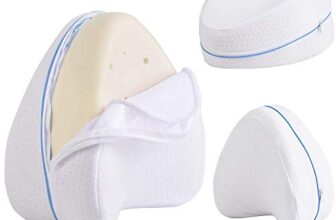 Wagmine Leg Knee Pillow for Sleeping,Knee Pillow Support for Knock Knees for Lower Back Pain,Side Sleepers, Wedge, Hip,Pregnancy Memory Foam Sciatica Relief Knee Pillow for Women & Men