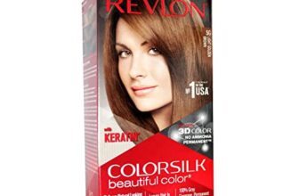 Revlon Colorsilk Beautiful Color, Permanent Hair Color with Keratin, 40ml + 40ml + 11.8ml – Light Golden Brown 5G (Pack of 1)