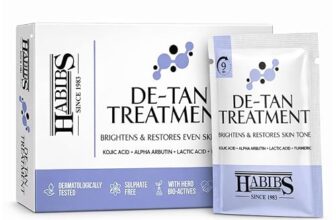 Habibs De-Tan Treatment Kit Skin Brightening & Tan Removal Evens Skin Tone Salon Professional Formula Suitable for All Skin Types 12g X 6