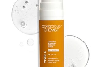 Conscious Chemist® Dull Skin, Dark Circles & Fine Lines Treatment 10% Vitamin C Face Serum | For Glowing Skin | Tested for Oily Skin With Ferulic Acid, Ethyl Ascorbic Acid & PHA | All Skin Types | For Men & Women | 30Ml