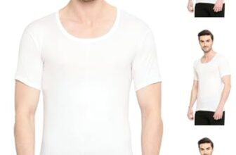 VIP Bonus Premium RNS Men’s 100% Cotton Round Neck Half Sleeve White Vest