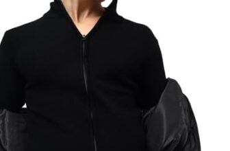 High Star Men Knitted Acrylic Regular Fit Turtle Neck Long Sleeve Sweaters 30 Black