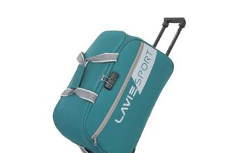Lavie Sport Anti Theft Combi Lock Camelot Wheel Duffle Bag | Spacious Compartment | Duffle Bag | Build to Last Wheel and Trolley