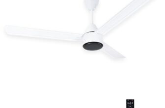 EcoLink AiroMax BLDC 1200mm Ceiling Fan – White | Power-Saving BLDC Technology | High Airflow Performance | Low Noise | 2-Year Warranty | Pack of 1