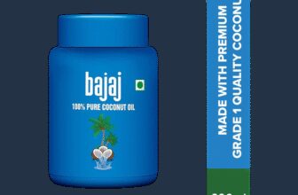 BAJAJ 100% Pure Coconut Oil Wide Mouth Jar Made with Premium Grade 1 Quality  Hair Oil(600 ml)