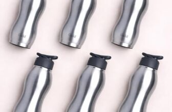 Clazkit Platina 750ml Sporty Stainless Steel Water Bottle Set of 6 |ISI Certified |Leakproof, Rust-Free, BPA-Free, Durable for College, Fridge, Sports, Gym, Yoga & Office – Easy to Clean & Reusable