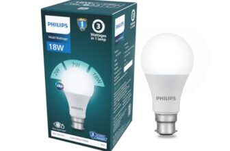 Philips 18W Dimmable LED Bulb | Cool White 6500K | B22 Base | Adjustable Brightness LED Light | Energy Efficient & Versatile Lighting | Pack of 1