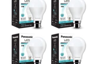 Panasonic Base B22 9-Watt LED Bulb (Cool Day Light) – Pack of 4