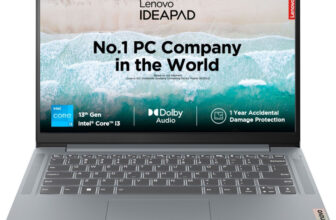 Lenovo IdeaPad Slim 3 Intel Core i3 13th Gen 1305U – (8 GB/512 GB SSD/Windows 11 Home) 14IRU8 Thin and Light Laptop(14 Inch, Arctic Grey, 1.37 Kg, With MS Office)