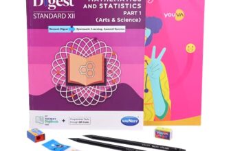 YOUVA Navneet Mathematics Study Kit 4 Part 1 (1 Digest + Long Book + 2 Pencils + Sharpner + Eraser + Scale)