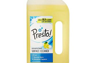 Amazon Brand – Presto! Disinfectant Surface/Floor Cleaner – 975 ml (Citrus)