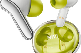 Mivi DuoPods Zig TWS, 13mm Bass, AI ENC HD Calls, 70H PT Bluetooth(Grey, True Wireless)