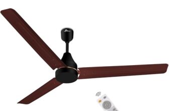 RR Signature NEOAIR MINI Motor 1200mm BLDC Ceiling Fan | Remote Control | 5-Star BEE Rated | High Air Delivery | Low Noise | Energy Efficient Design | 2-Year Warranty [ALE BROWN]