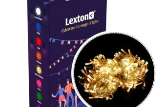 Lexton 10 Meter Decorative Led String Light Plug Sourced |for Indoor & Outdoor Decorations (Warm White, Pack of 1)(Plastic)