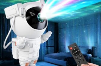 Lifelong Astronaut Galaxy Projector Light for Bedroom with Remote| White Finish |Star, Nebula & Space Night Lamp with Timer | Decorative Light for Gifting| 360° Projection Kids & Adults (LLEGP18)
