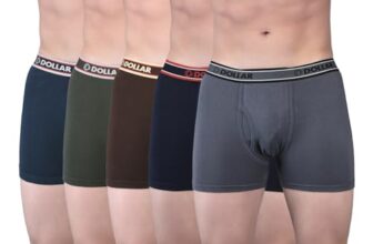Dollar Bigboss Men’s Pack of 5 Solid Combed Cotton Classy Trunk with Fly Front Access (8905203784721_MBTR-03-LONG-PO5-CO1-S24_L) Assorted