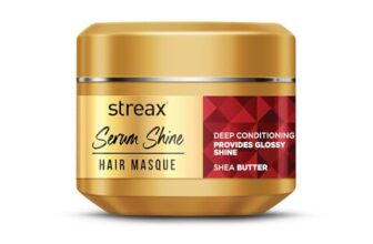 Streax Serum Shine Hair Mask for Frizzy Hair-200gm, Mask for Dry, Damaged Hair, Provides Deep Conditioning & Nourishment, Infused with Shea Butter, For Dry, Frizzy Hair, For All Hair Types