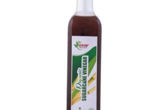 Rav Organics Certified Organic Sugarcane Vinegar 500ml (6 Years Aged) | 100% Naturally Fermented, Unfiltered & Unpasteurized | Raw Real Pure Organic | No Artificial Additives | Traditional Indian Ganne Ka Sirka | Glass bottle | 50+ Years Traditional Recipe