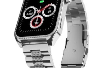 Fire-Boltt Xelor Luxury Stainless Steel Smart Watch. 1.78″ AMOLED, Always-On Display, 368 * 448 px Resolution, Bluetooth Calling, 75 HZ Refresh Rate