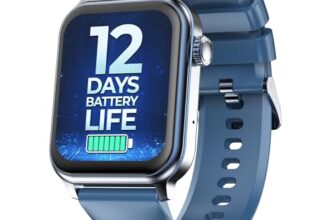 Pebble Ultra Life 1.83″ True HD 600 Nits Display, BT Calling, 600 mAh Battery, Unisex Design, Sensor, Multi Sports Mode (Teal Blue)