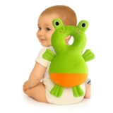 GLUN® Baby Cute Frog Soft Cushioning Fall Protector Backpack Pack of 1 Green Colour, Adjustable Shoulder Belt, Head Protection Back for 6-12 Month Toddler Babies