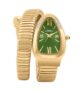 French Connection Eternelle Curve | Green Dial with Rose Gold Case | Flexible Wrap Bracelet Strap | Crystal Accent Design | Roman Numerals Analog Watch for Women – FCN0142NGM