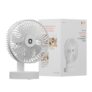 Orient Electric Elfie Rechargeable Personal Fan | 90° Adjustable Airflow | 1800 mAh Battery | 4 Speed Modes | Quiet Operation | USB Type-C Charging | Compact Mini Fan (White)