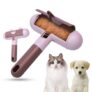 Petbabas Pet Hair Remover Roller | Remover and Reusable lint Roller | Portable Dog and Cat Hair Remover | Multi Surface – Couch, Furniture, Carpet, Clothing | Easy to Use Fur Removal Tool (Brown)