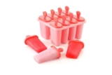 Clazkit Set of 8 Plastic Reusable Strawberry Ice Pop Makers, Homemade Popsicle/Frozen Ice Cream/Kulfi Candy for Children & Adults – Multicolor,15.8X11X8 Cm