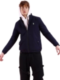 The Indian Garage Co Men Blue Regular Fit Solid Bomber Jacket