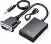 MICROWARE VGA Male & Audio to HDMI Female Converter Cable VGA + Audio in/HDMI Out