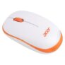 acer Wireless Mouse (1600 DPI/2.4 GHz Wireless Frequency/Optical Sensor/USB Dongle) | Color: White/Orange