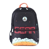 Gear Galaxy Expedition 30L Medium Water Resistant School Bag/Kids Bag/Casual Standard 5 Compartment Backpack/Daypack/College Bag For Boys/Girls/Men/Women (Black)