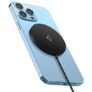 Spigen ArcField Magnetic Wireless Charger Compatible with iPhone 17/16/15/14/13/12 Pro Max Mini, AirPods 3/2, AirPods Pro 2/1 – Black