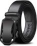 ZORO Men’s Vegan Leather Belt for Men, Formal/Casual,Autolock,Black | Fit on up to 40 Inches Waist size (BLACK 58-BK72, 1)